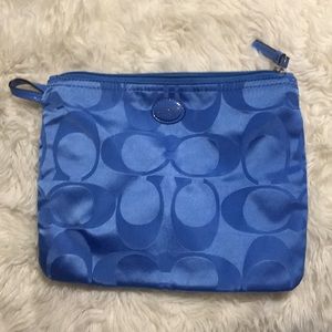 Blue Coach Toiletry Bag